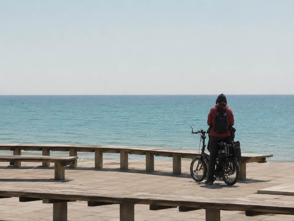 Foto: paseo marítimo en invierno