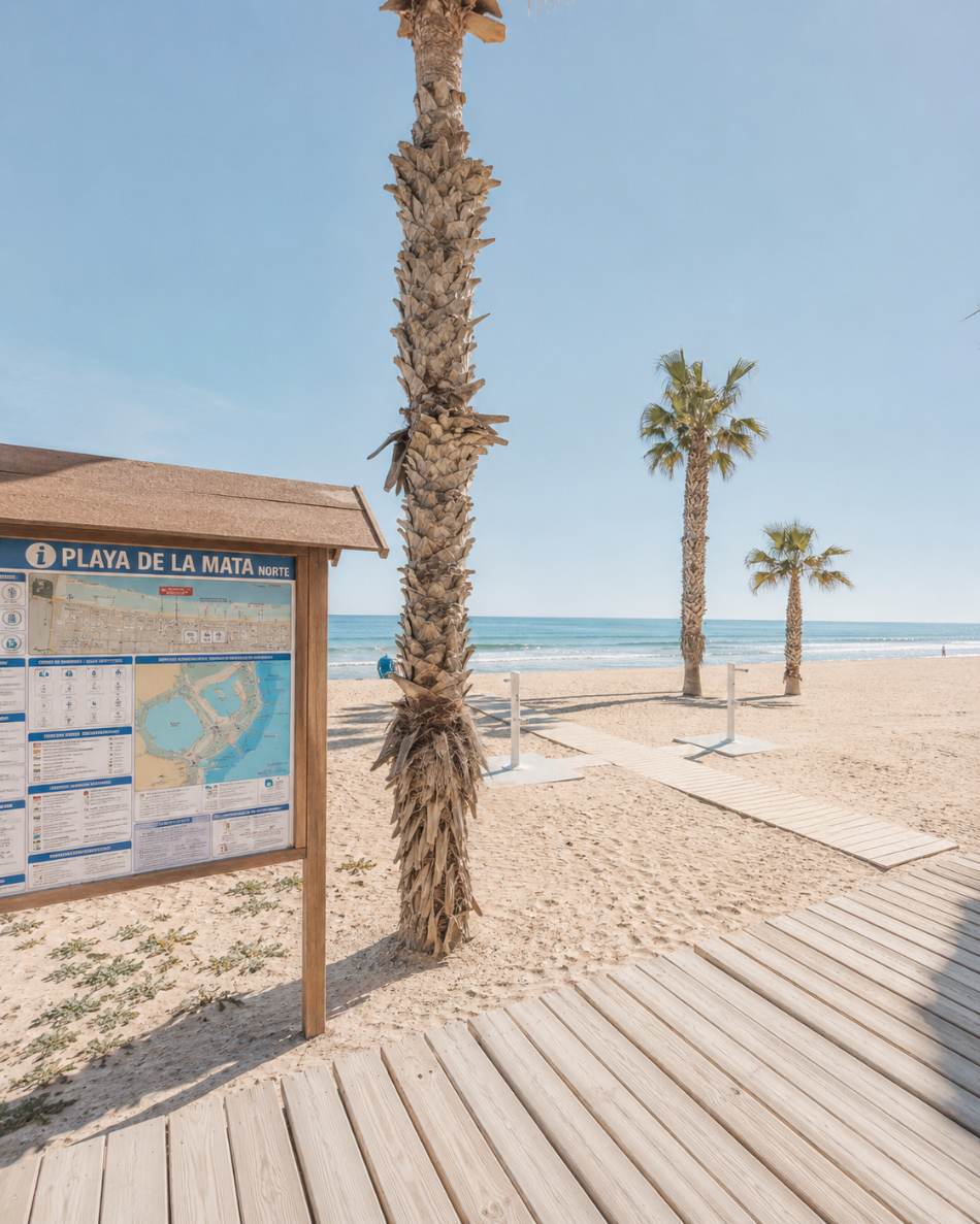 Foto: paseo junto a la playa de La Mata