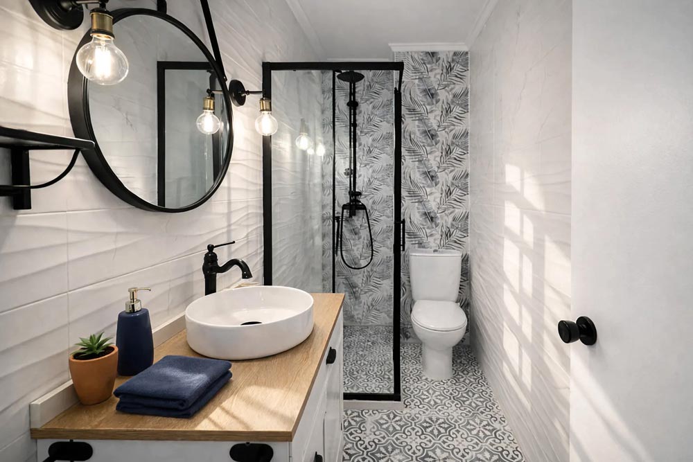 Baño completo del apartamento La Mata Beach